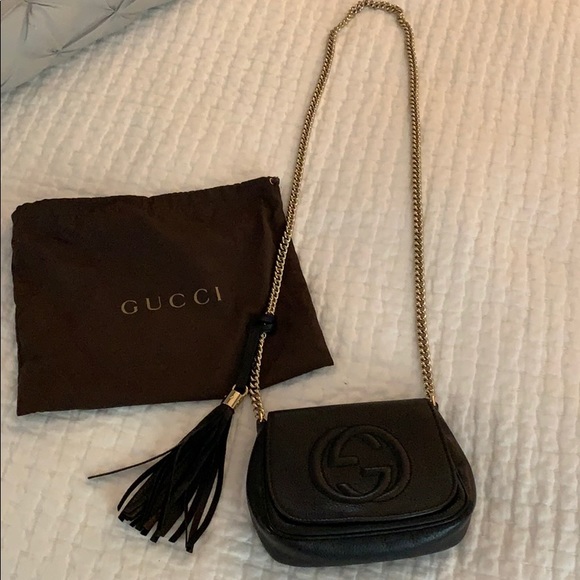 gucci crossbody gold chain